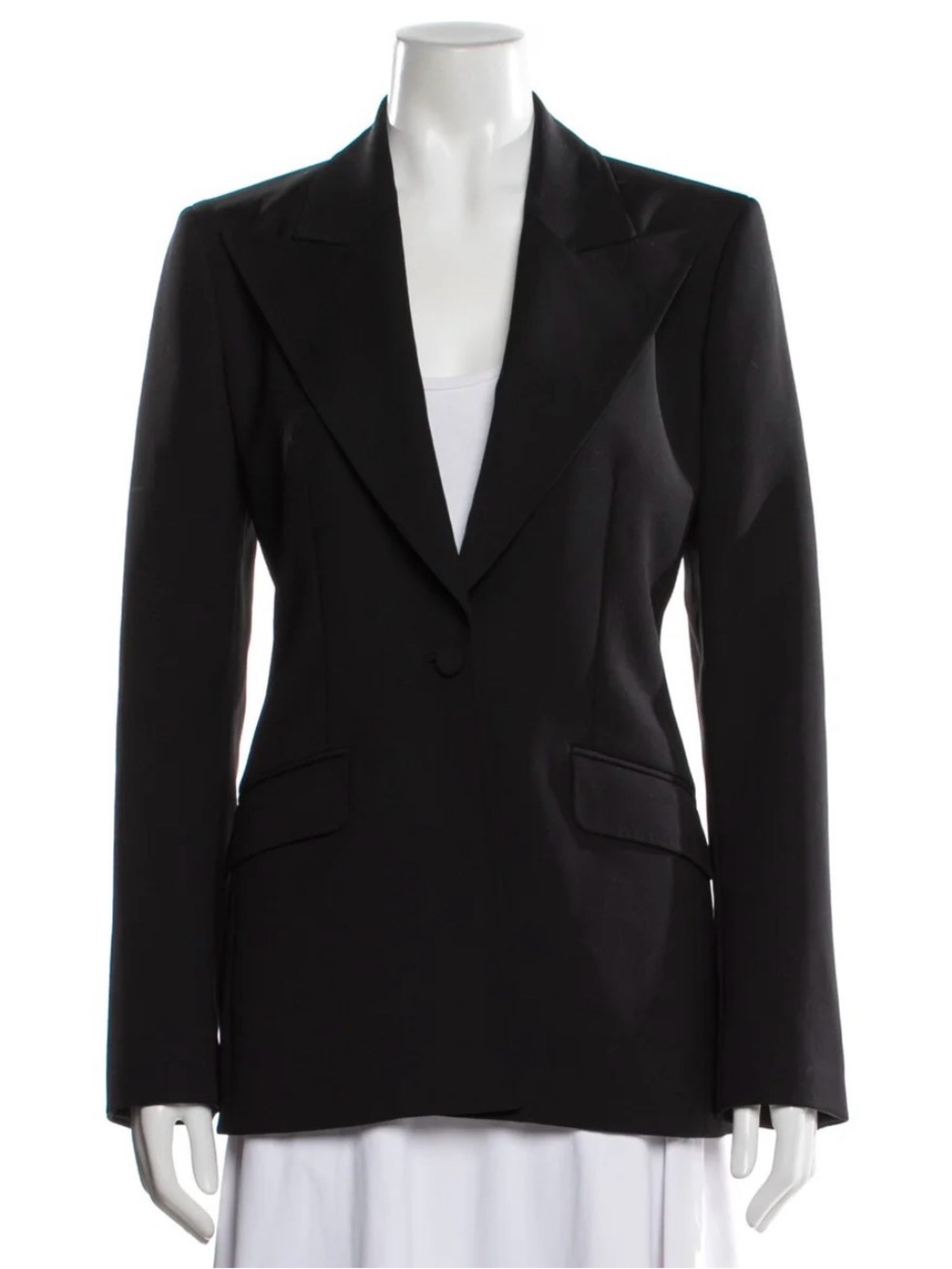 Gabriela Hearst Leiva Black Virgin Wool Blazer (IT 44 / US 8)